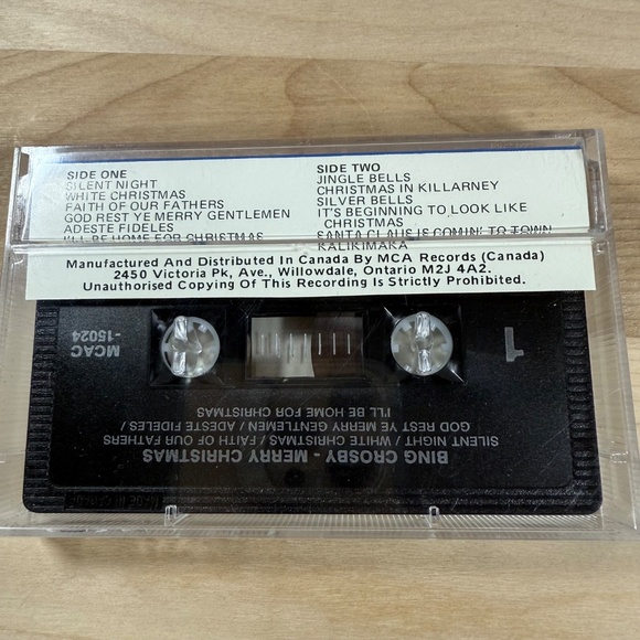 Bing Crosby Merry Christmas Cassette VINTAGE - Picture 3 of 7